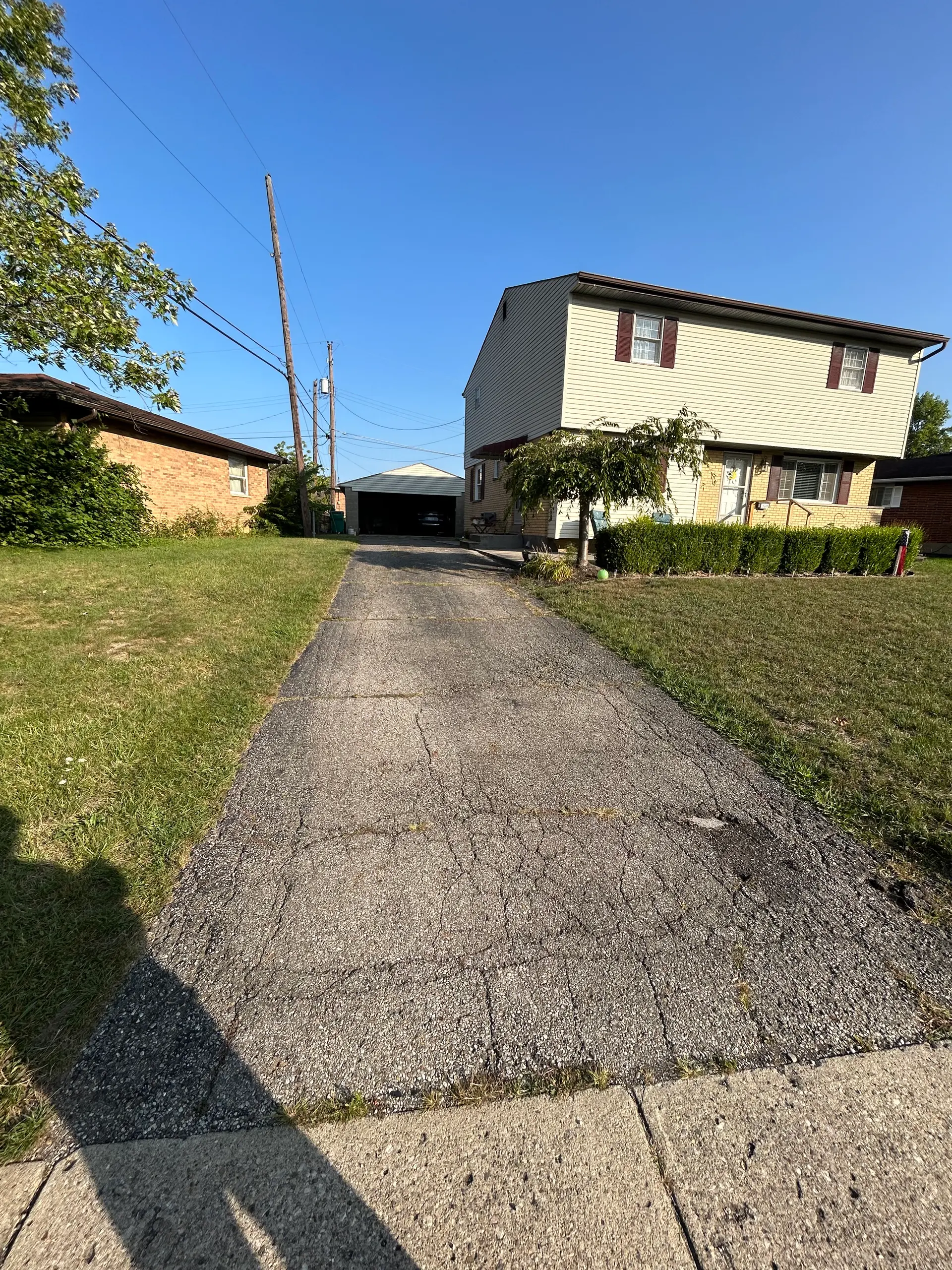 Driveway excavation and sitework preparation